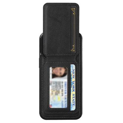 LC.IMEEKE L3 For iPhone 14 Pro Magnetic Case Detachable Card Holder Leather+TPU Mobile Cover