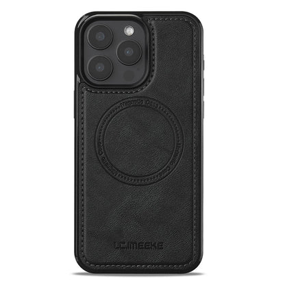 LC.IMEEKE L5 For iPhone 14 Pro Magnetic Phone Case Leather Back Cover with Detachable Card Holder