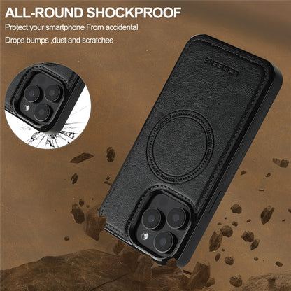 LC.IMEEKE L5 For iPhone 14 Pro Magnetic Phone Case Leather Back Cover with Detachable Card Holder