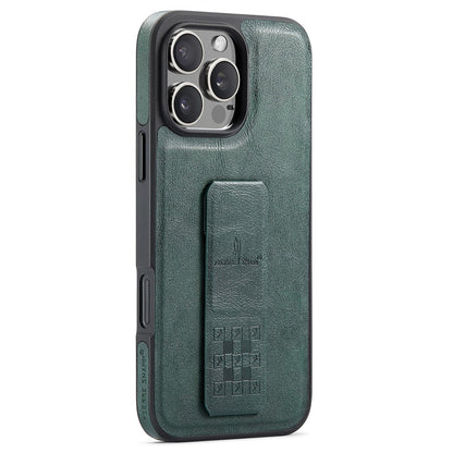 FIERRE SHANN For iPhone 14 Pro Case Kickstand Leather Slim Back Cover