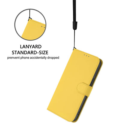 For iPhone 15 Case Solid Color Wallet Leather Phone Cover with Strap
