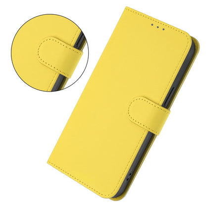 For iPhone 16 Pro Max Case Solid Color Wallet Leather Phone Cover with Strap