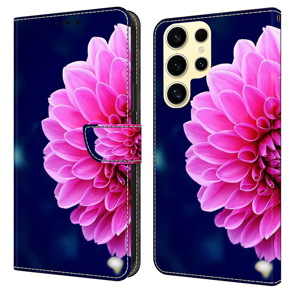 For Samsung Galaxy S25 Ultra Case 3D Pattern PU Leather Wallet Phone Cover with Stand