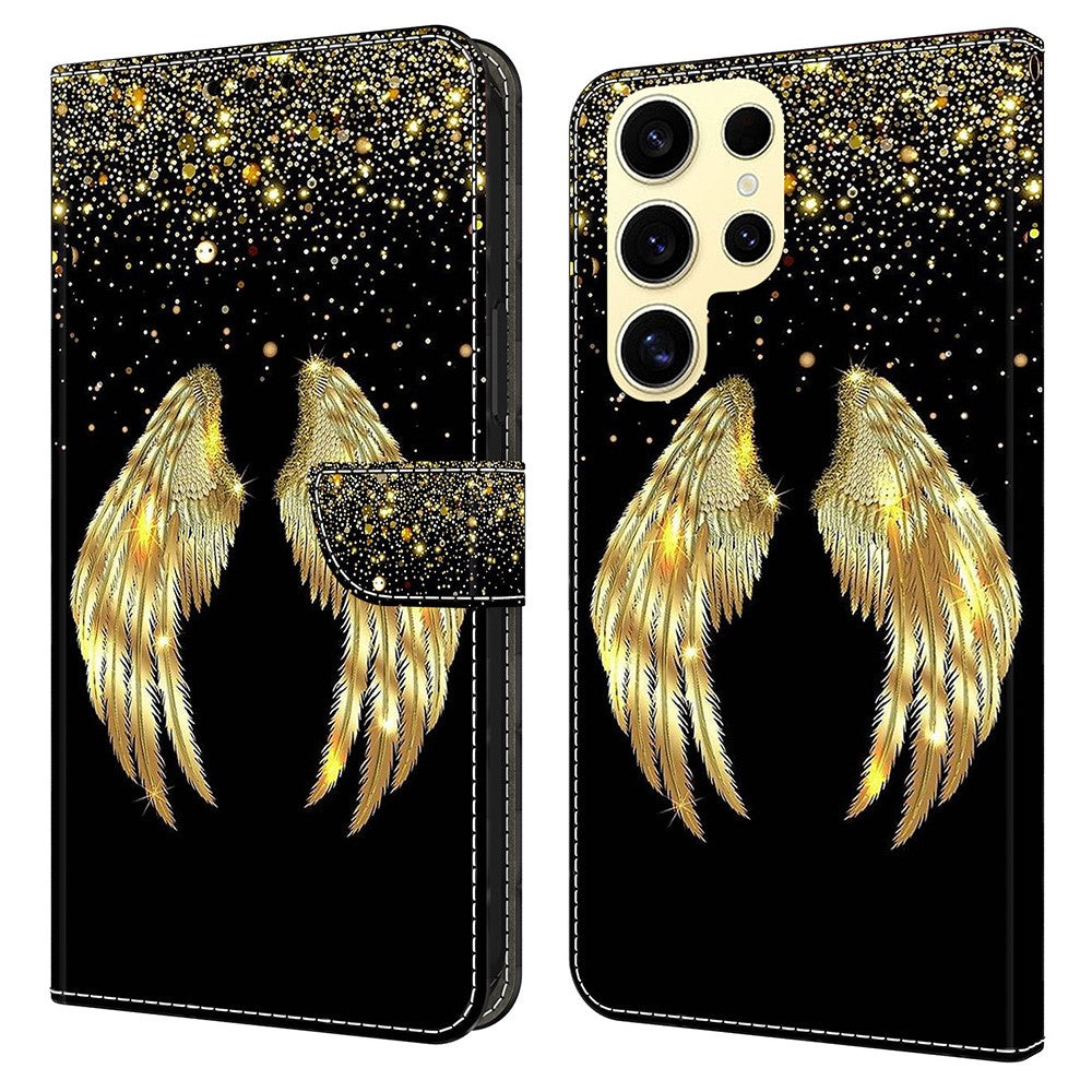 For Samsung Galaxy S25 Ultra Case 3D Pattern PU Leather Wallet Phone Cover with Stand