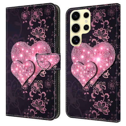 For Samsung Galaxy S25 Ultra Case 3D Pattern PU Leather Wallet Phone Cover with Stand