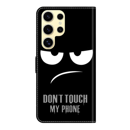 For Samsung Galaxy S25 Ultra Case Magnetic Clasp 3D Pattern Leather Wallet Phone Cover