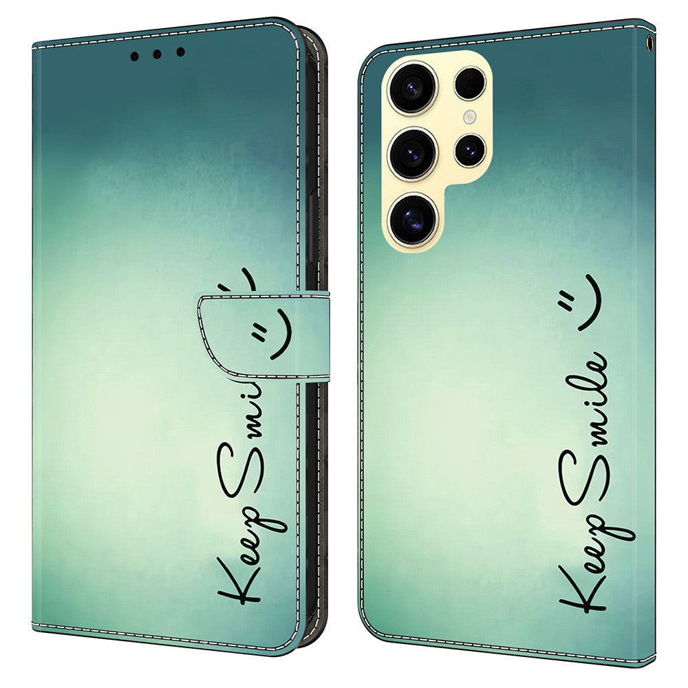 For Samsung Galaxy S25 Ultra Case PU Leather Wallet Phone Cover with Stand