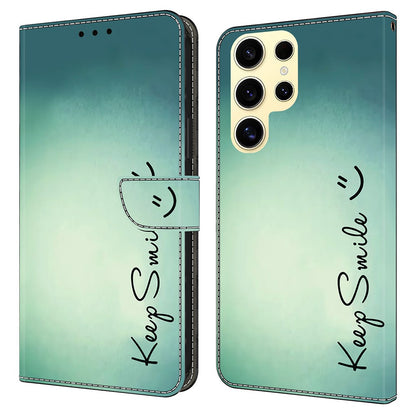 For Samsung Galaxy S25 Ultra Case PU Leather Wallet Phone Cover with Stand