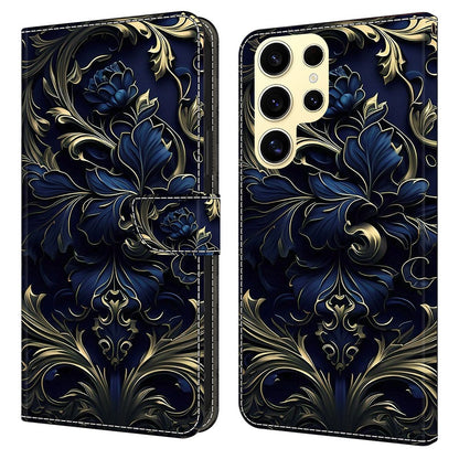 For Samsung Galaxy S25 Ultra Case PU Leather Wallet Phone Cover with Stand