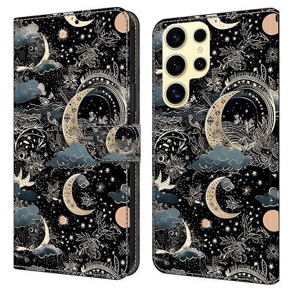 For Samsung Galaxy S25 Ultra Case PU Leather Wallet Phone Cover with Stand