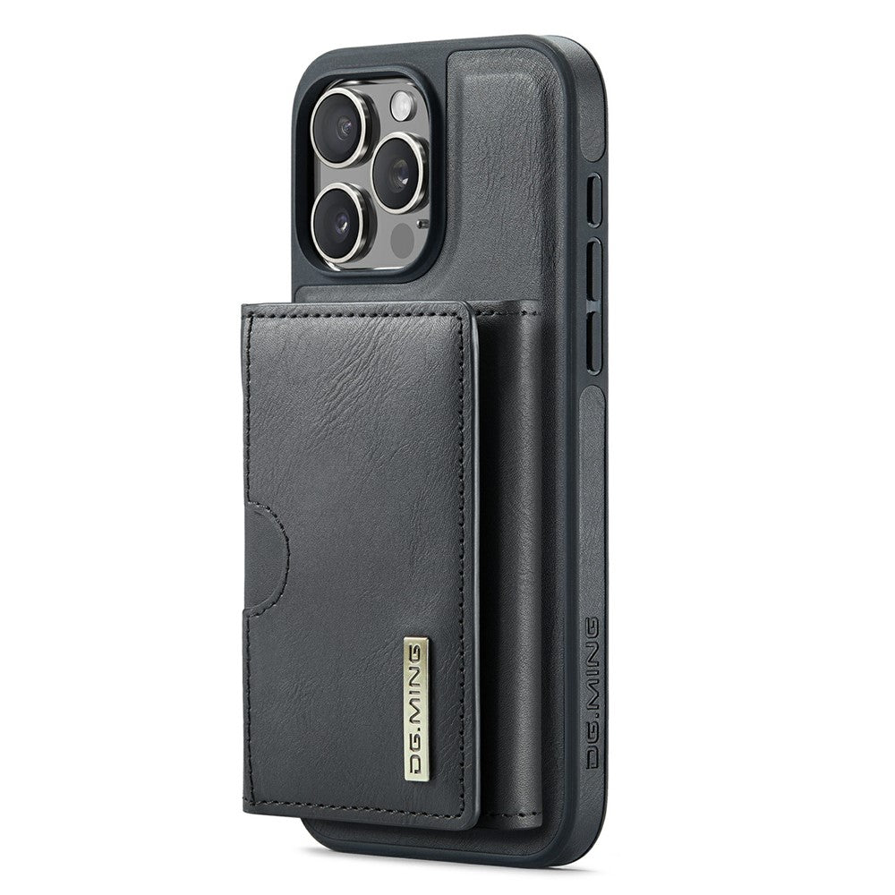 DG.MING M6 Series For iPhone 14 Pro Case Magnetic Wallet PU+PC+TPU Phone Cover