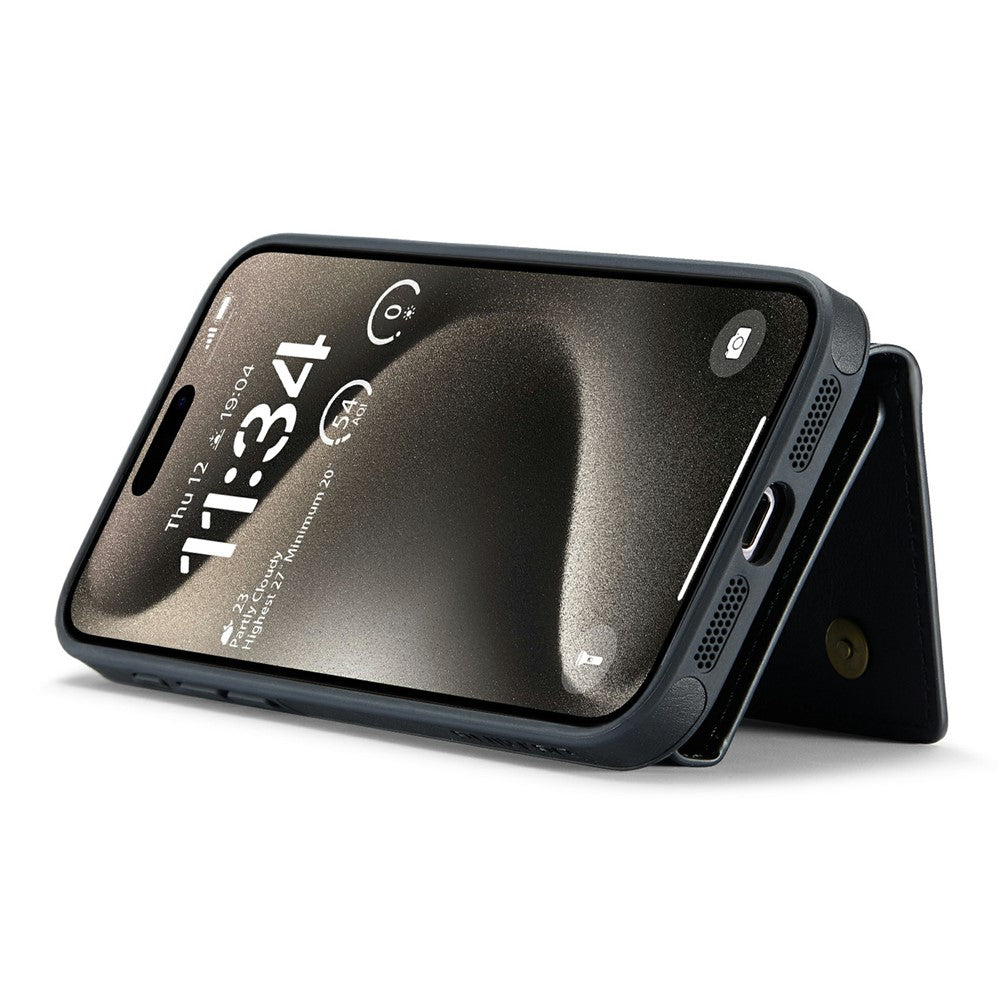 DG.MING M6 Series For iPhone 14 Pro Case Magnetic Wallet PU+PC+TPU Phone Cover