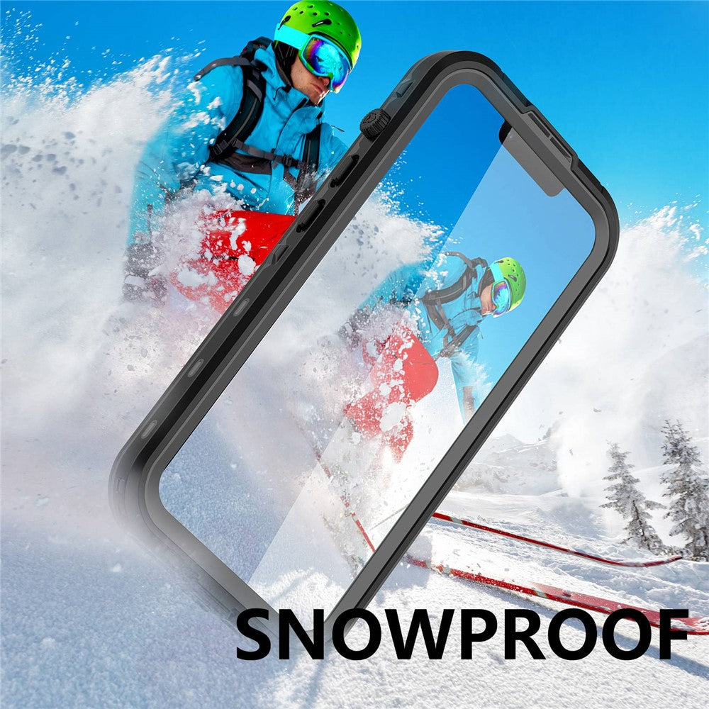 REDPEPPER Dot+ Series for iPhone 14 Plus IP68 Waterproof Clear Back Case Drop-proof Dust-proof Cover Compatible with Magsafe Charger