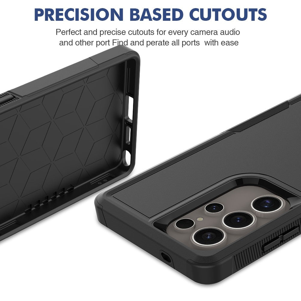 For Samsung Galaxy S25 Ultra Case 2-in-1 PC+TPU Shockproof Phone Cover