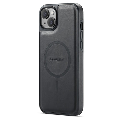 MAGKING K1 Series For iPhone 14 Magnetic Case PC+TPU+PU Leather Phone Cover