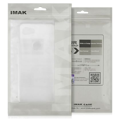 IMAK UX-4 Series For iPhone 15 Case Straight Frame Four Corner Shockproof Clear TPU Cover