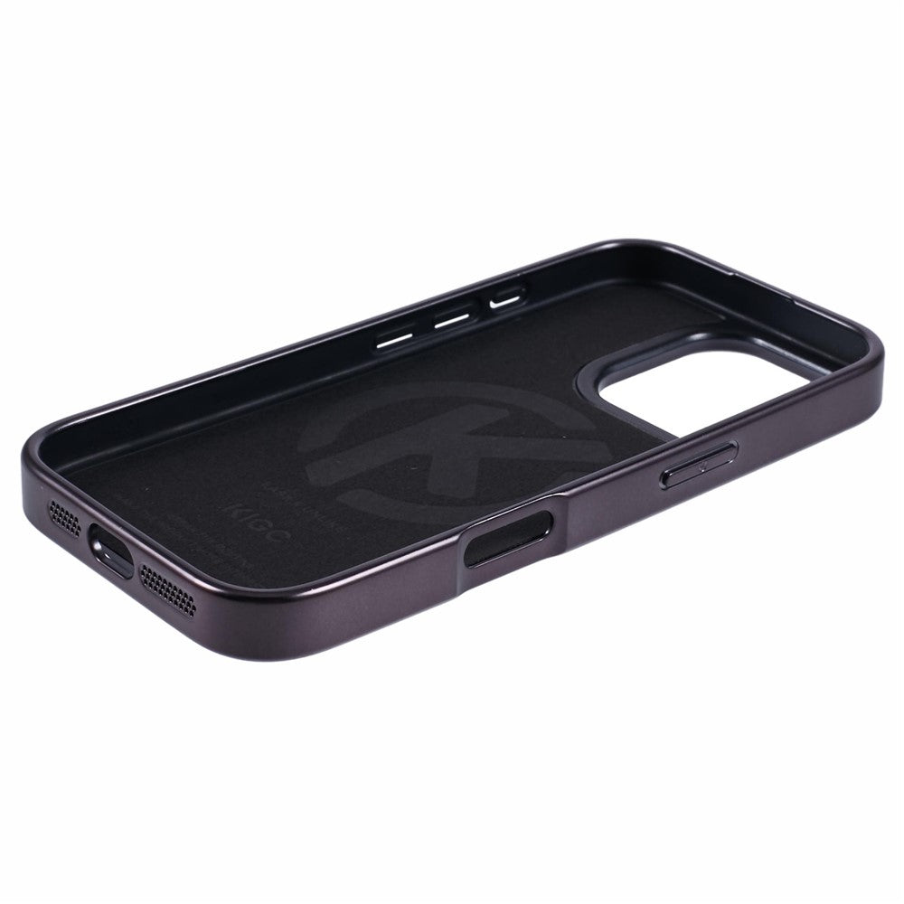 KIGC For iPhone 16 Pro Max Case Compatible with MagSafe Snake Texture Leather+PC+TPU Back Cover