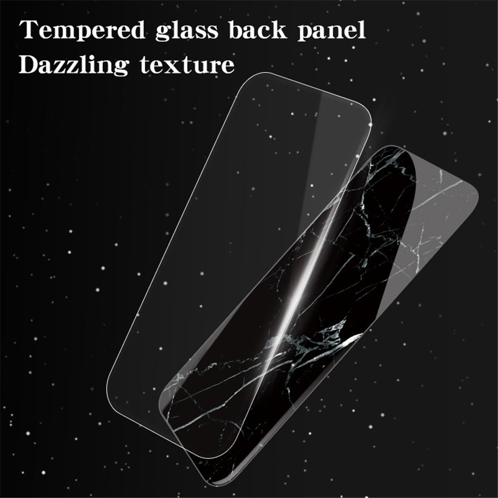 For Samsung Galaxy S25 Ultra Case Marble Pattern Tempered Glass + PC + TPU Protective Phone Cover