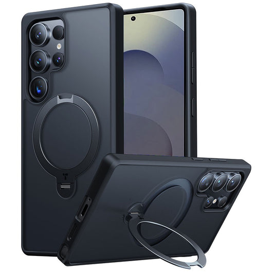 TORRAS Ostand Q3 Spin Series For Samsung Galaxy S25 Ultra Case Magnetic Rotating Kickstand PC+TPU Phone Cover