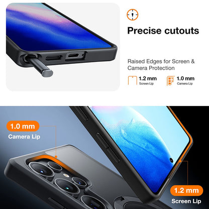 TORRAS Ostand Q3 Spin Series For Samsung Galaxy S25 Ultra Case Magnetic Rotating Kickstand PC+TPU Phone Cover