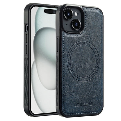 LC.IMEEKE For iPhone 15 Plus Magnetic Case Compatible with MagSafe Leather+TPU Back Cover