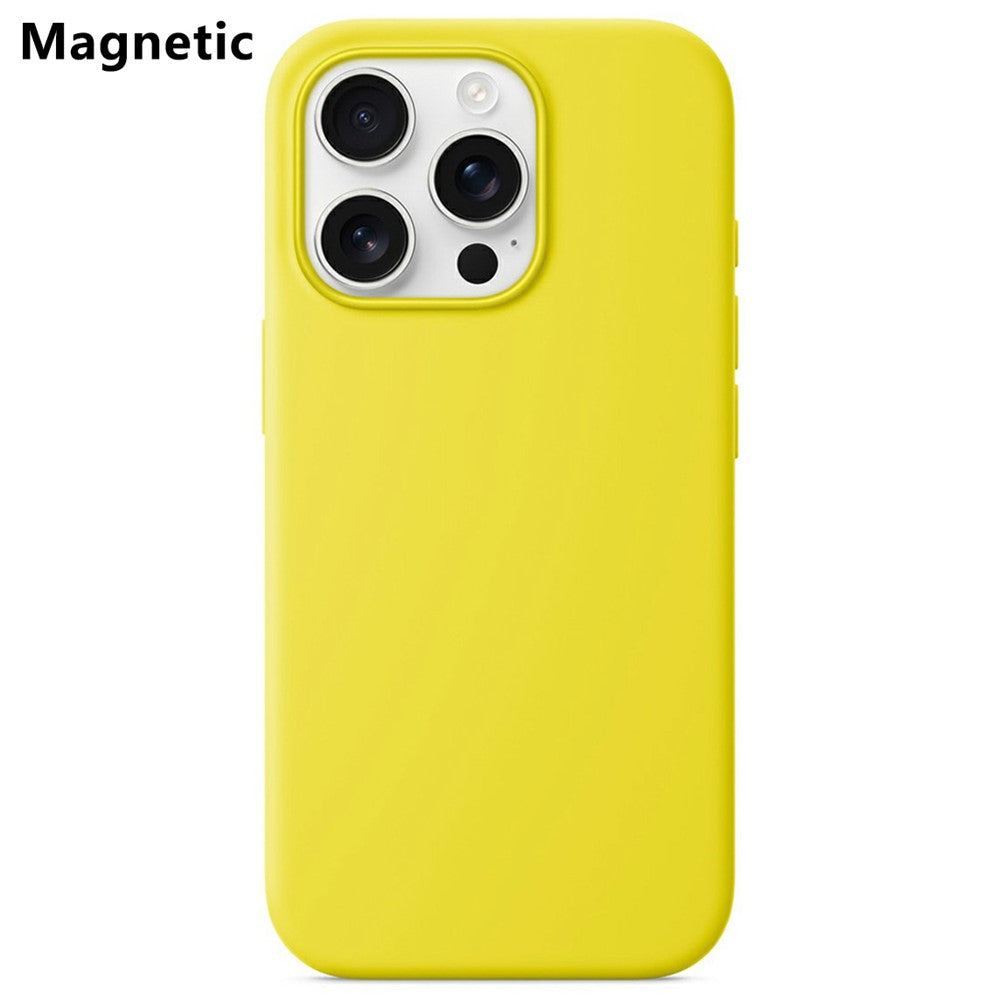 For iPhone 16 Pro Max Compatible with MagSafe Liquid Silicone Phone Back Cover (No Logo)