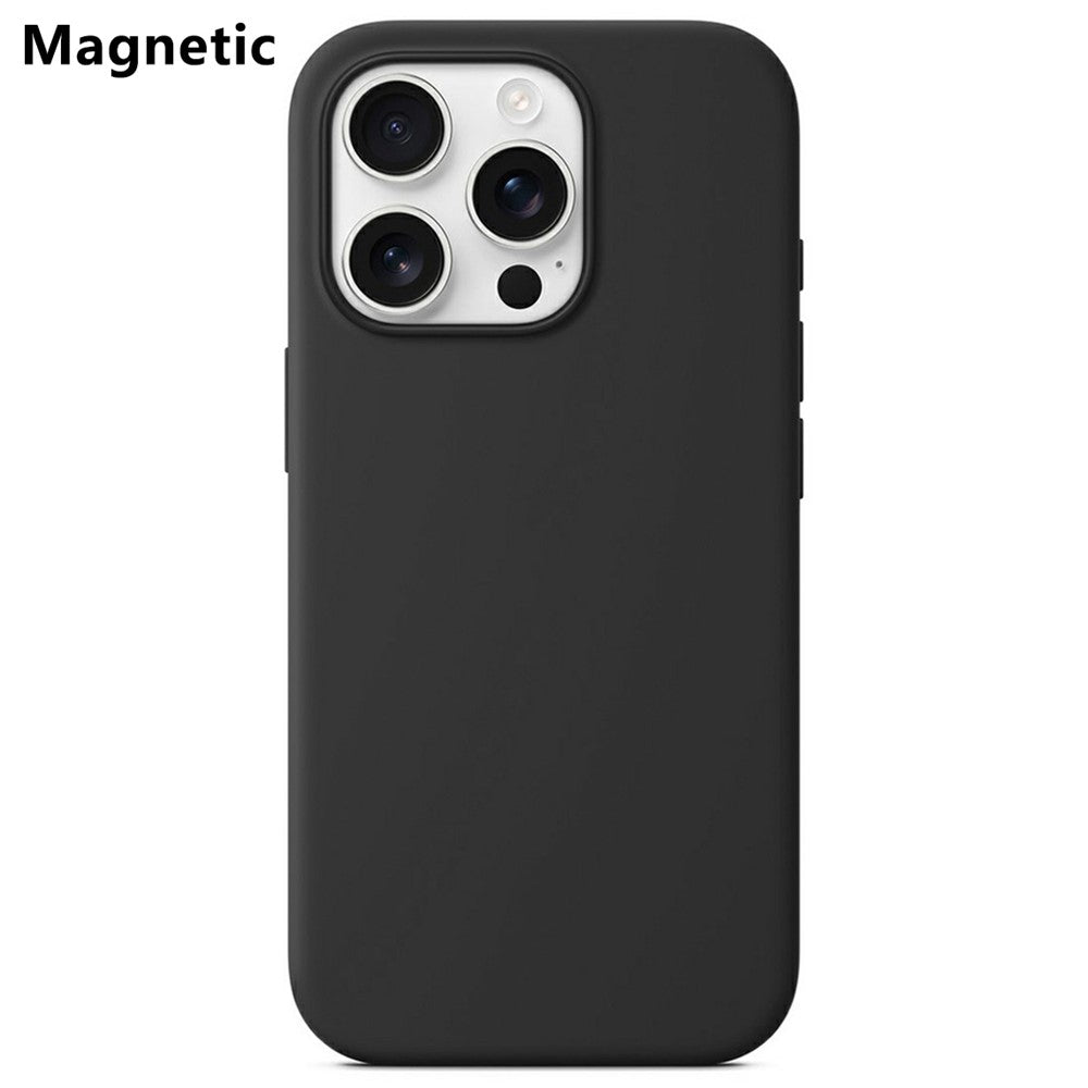 For iPhone 16 Pro Max Compatible with MagSafe Liquid Silicone Phone Back Cover (No Logo)