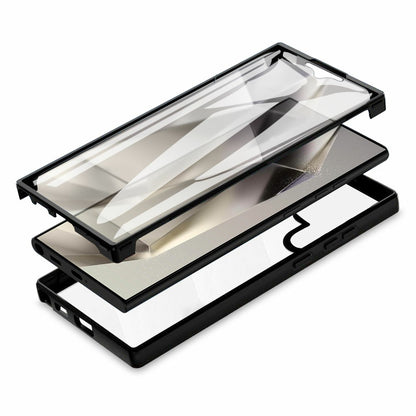 For Samsung Galaxy S25 Ultra Case Acrylic+TPU Clear Phone Cover with PET Screen Film