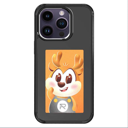 For iPhone 14 Pro Smart E-Ink Phone Case 4 Color HD 4 inch Display NFC DIY Customized Screen