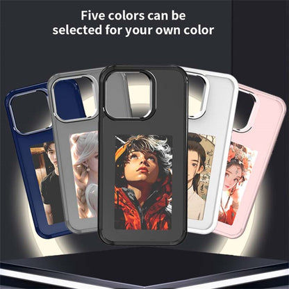 For iPhone 14 Pro Smart E-Ink Phone Case 4 Color HD 4 inch Display NFC DIY Customized Screen