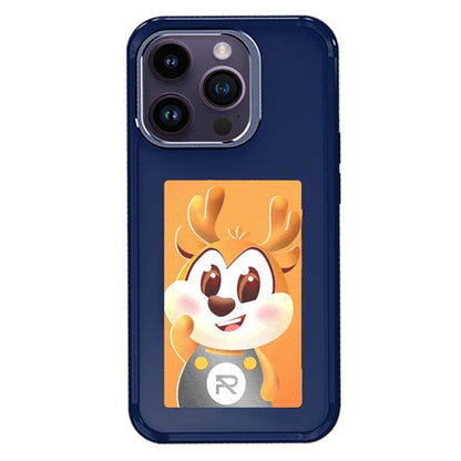 For iPhone 14 Pro Smart E-Ink Phone Case 4 Color HD 4 inch Display NFC DIY Customized Screen