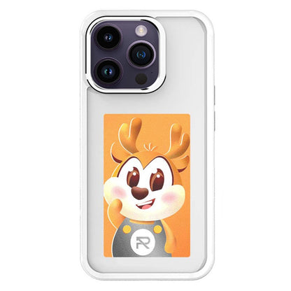 For iPhone 14 Pro Smart E-Ink Phone Case 4 Color HD 4 inch Display NFC DIY Customized Screen