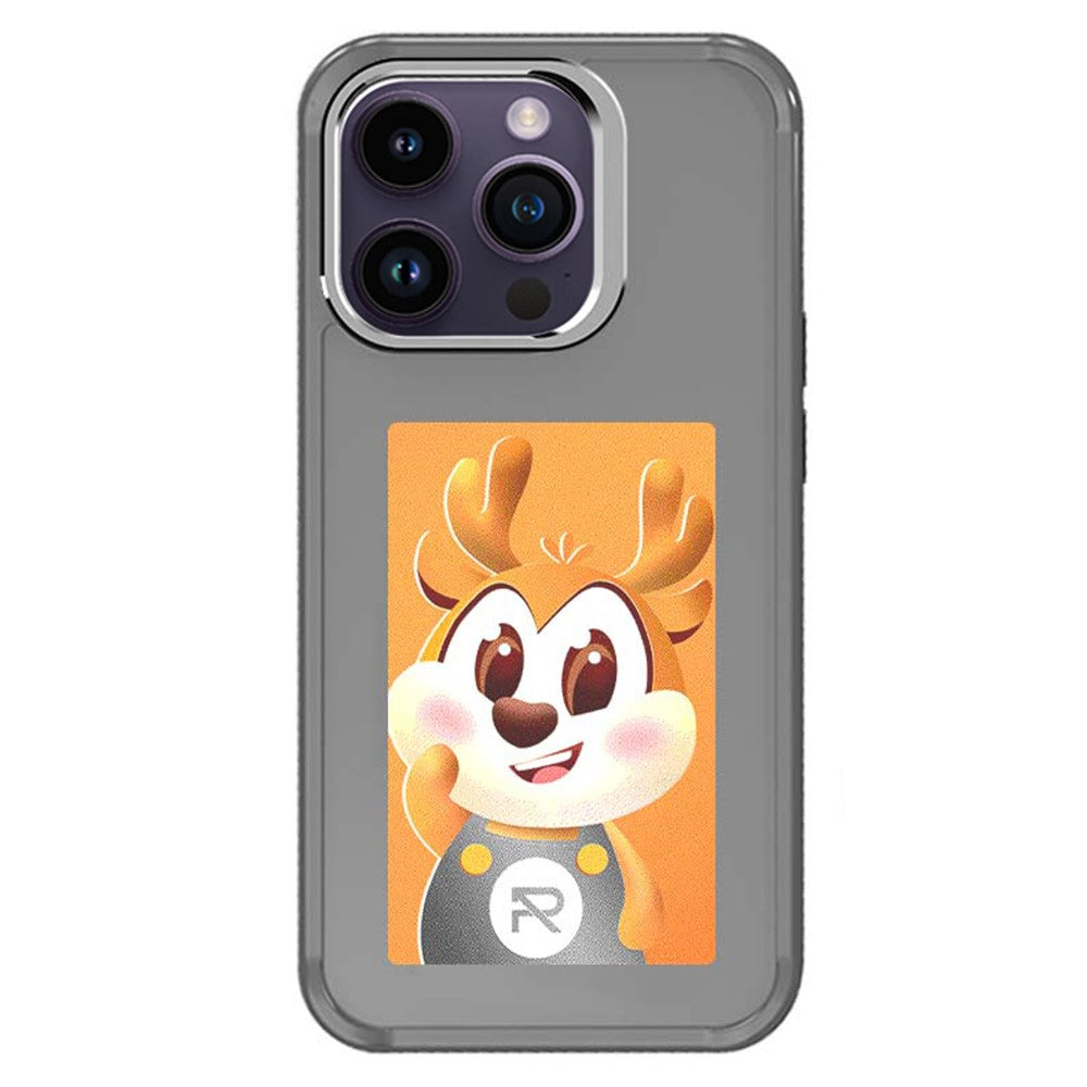 For iPhone 14 Pro Smart E-Ink Phone Case 4 Color HD 4 inch Display NFC DIY Customized Screen