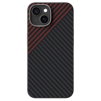 ABEEL For iPhone 14 Case Compatible with MagSafe Carbon Fiber Texture Back Cover