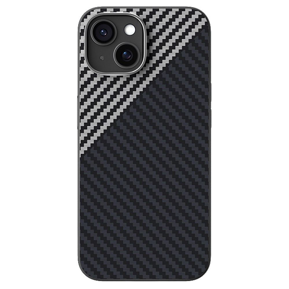 ABEEL For iPhone 14 Case Compatible with MagSafe Carbon Fiber Texture Back Cover