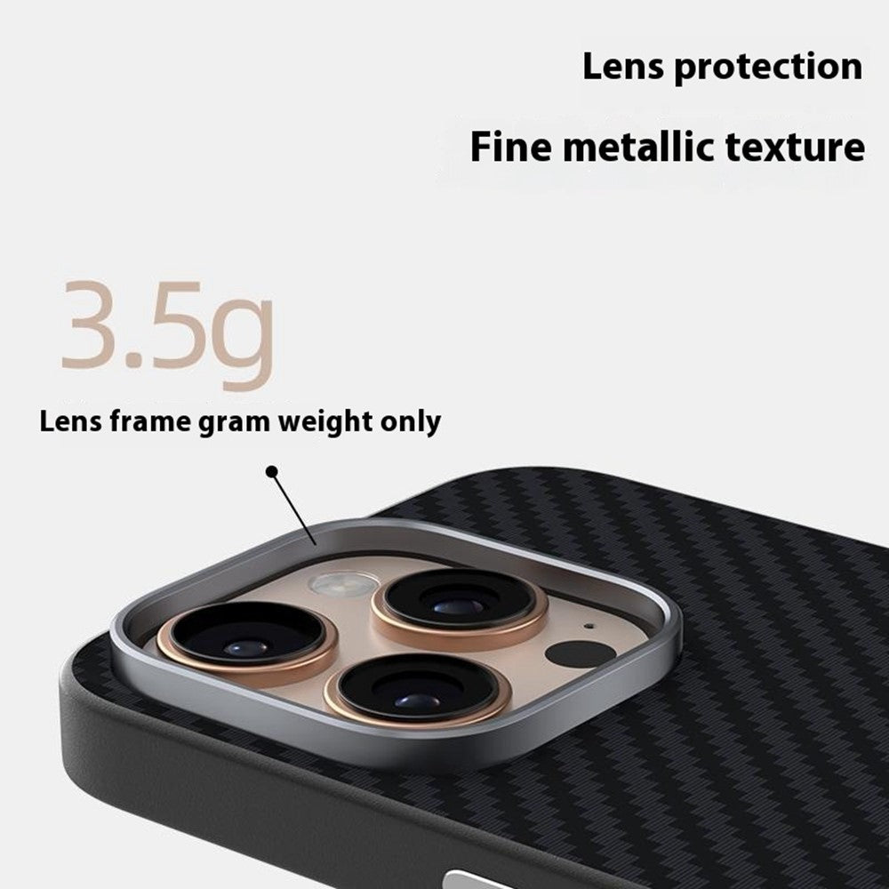 ABEEL For iPhone 14 Pro Case Compatible with MagSafe Carbon Fiber Texture Back Cover
