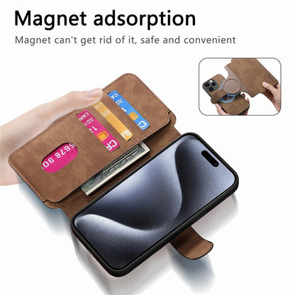 CASENEO MW-03 For iPhone 14 Pro Case with Detachable Wallet Leather+TPU Phone Cover