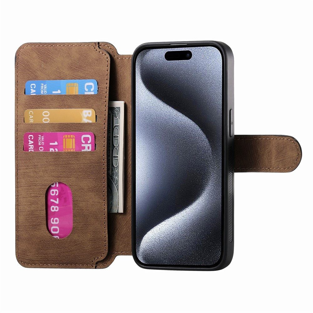 CASENEO MW-03 For iPhone 14 Pro Case with Detachable Wallet Leather+TPU Phone Cover