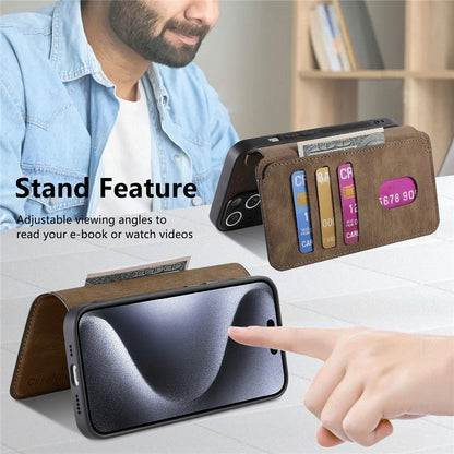 CASENEO MW-03 For iPhone 14 Pro Case with Detachable Wallet Leather+TPU Phone Cover