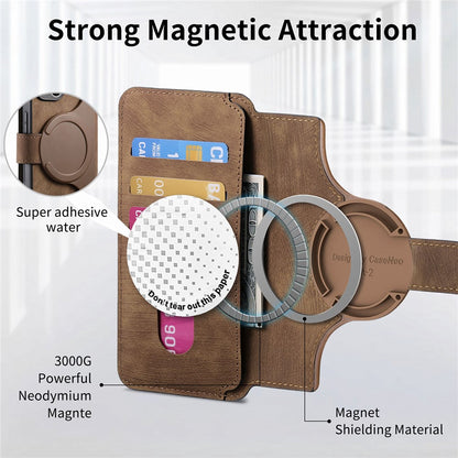CASENEO MW-03 For iPhone 14 Pro Case with Detachable Wallet Leather+TPU Phone Cover