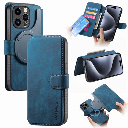 CASENEO MW-03 For iPhone 14 Pro Case with Detachable Wallet Leather+TPU Phone Cover