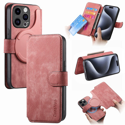 CASENEO MW-03 For iPhone 14 Pro Case with Detachable Wallet Leather+TPU Phone Cover