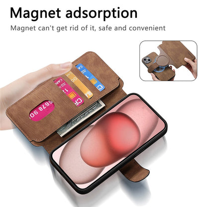 CASENEO MW-03 For iPhone 14 Plus Case with Detachable Wallet Leather+TPU Phone Cover