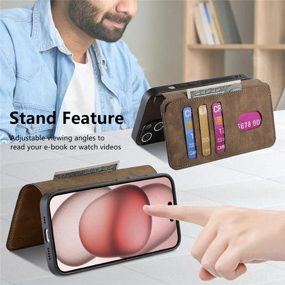 CASENEO MW-03 For iPhone 14 Plus Case with Detachable Wallet Leather+TPU Phone Cover