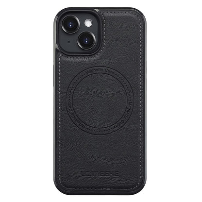 LC.IMEEKE For iPhone 14 Plus Magnetic Case Compatible with MagSafe Leather TPU Back Cover