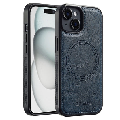 LC.IMEEKE For iPhone 14 Plus Magnetic Case Compatible with MagSafe Leather TPU Back Cover