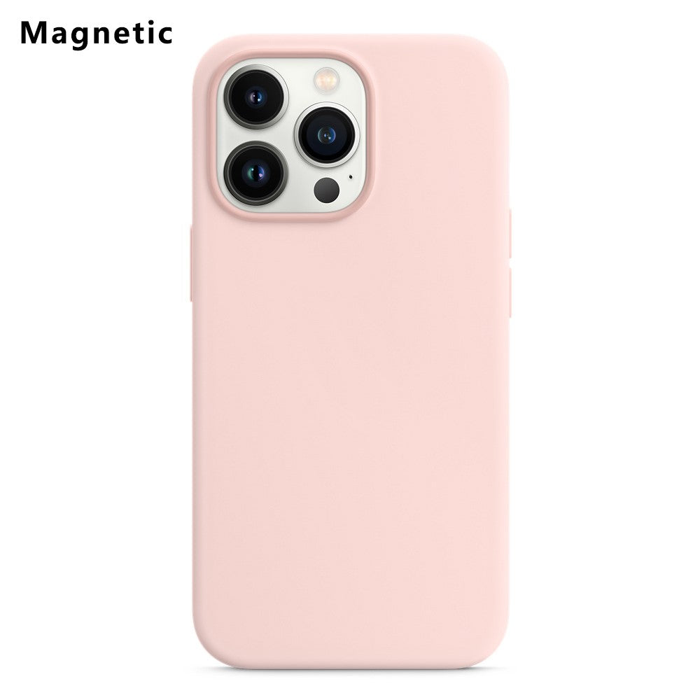 For iPhone 14 Pro Compatible with MagSafe Liquid Silicone Phone Back Cover (No Logo)