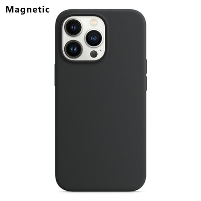 For iPhone 14 Pro Compatible with MagSafe Liquid Silicone Phone Back Cover (No Logo)