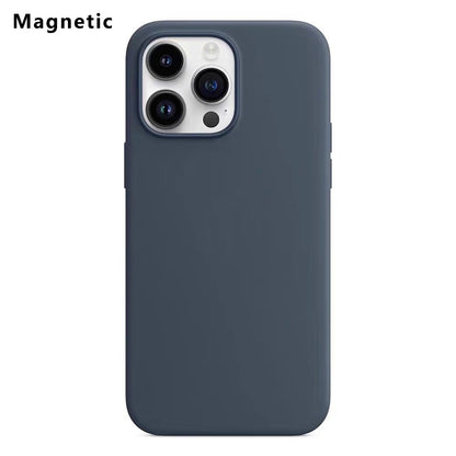 For iPhone 14 Pro Compatible with MagSafe Liquid Silicone Phone Back Cover (No Logo)