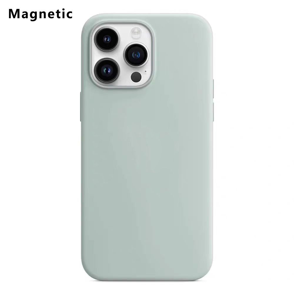 For iPhone 14 Pro Compatible with MagSafe Liquid Silicone Phone Back Cover (No Logo)